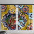 Custom NAIDOC Week 2024 Richmond Tiger Window Curtain Australia Aboriginal Dot Painting