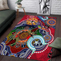 Custom NAIDOC Week 2024 St Kilda Saints Area Rug Australia Aboriginal Dot Painting