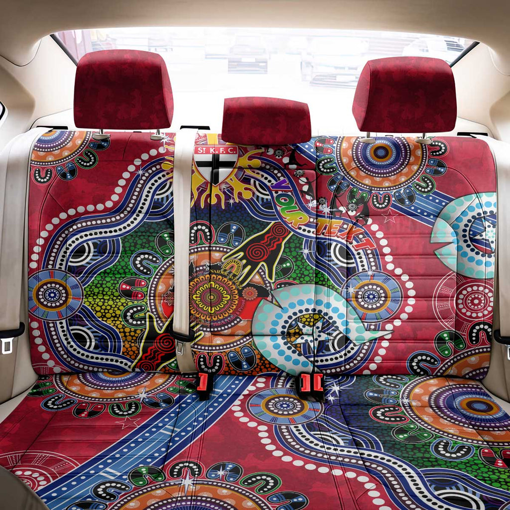 Custom NAIDOC Week 2024 St Kilda Saints Back Car Seat Cover Australia Aboriginal Dot Painting