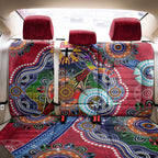 Custom NAIDOC Week 2024 St Kilda Saints Back Car Seat Cover Australia Aboriginal Dot Painting