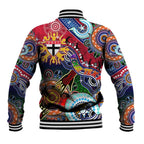Custom NAIDOC Week 2024 St Kilda Saints Baseball Jacket Australia Aboriginal Dot Painting