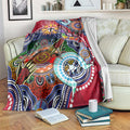 Custom NAIDOC Week 2024 St Kilda Saints Blanket Australia Aboriginal Dot Painting