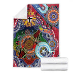 Custom NAIDOC Week 2024 St Kilda Saints Blanket Australia Aboriginal Dot Painting