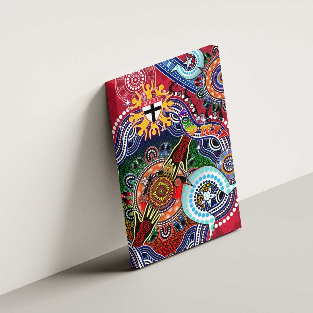 Custom NAIDOC Week 2024 St Kilda Saints Canvas Wall Art Australia Aboriginal Dot Painting
