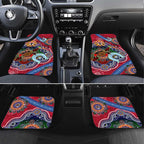 Custom NAIDOC Week 2024 St Kilda Saints Car Mats Australia Aboriginal Dot Painting
