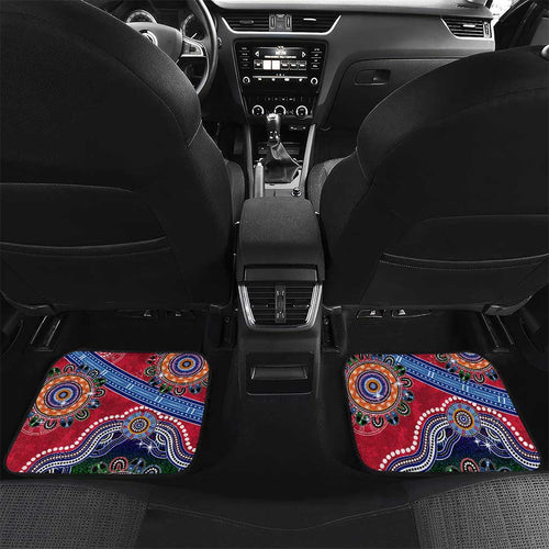 Custom NAIDOC Week 2024 St Kilda Saints Car Mats Australia Aboriginal Dot Painting
