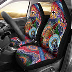 Custom NAIDOC Week 2024 St Kilda Saints Car Seat Cover Australia Aboriginal Dot Painting