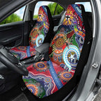 Custom NAIDOC Week 2024 St Kilda Saints Car Seat Cover Australia Aboriginal Dot Painting