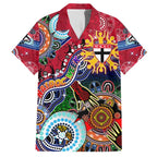 Custom NAIDOC Week 2024 St Kilda Saints Family Matching Long Sleeve Bodycon Dress and Hawaiian Shirt Australia Aboriginal Dot Painting