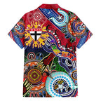 Custom NAIDOC Week 2024 St Kilda Saints Family Matching Summer Maxi Dress and Hawaiian Shirt Australia Aboriginal Dot Painting