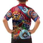 Custom NAIDOC Week 2024 St Kilda Saints Family Matching Tank Maxi Dress and Hawaiian Shirt Australia Aboriginal Dot Painting