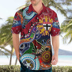 Custom NAIDOC Week 2024 St Kilda Saints Hawaiian Shirt Australia Aboriginal Dot Painting