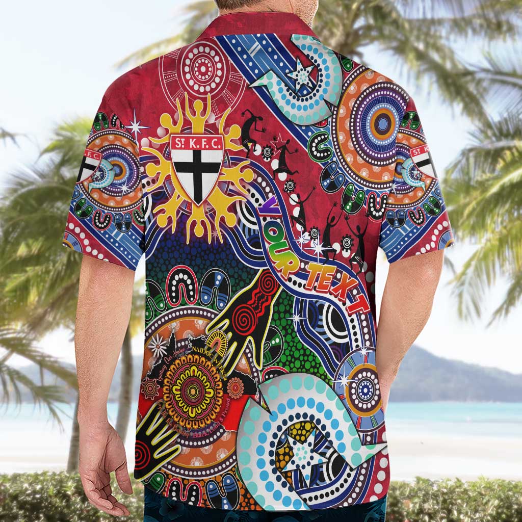 Custom NAIDOC Week 2024 St Kilda Saints Hawaiian Shirt Australia Aboriginal Dot Painting