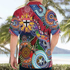 Custom NAIDOC Week 2024 St Kilda Saints Hawaiian Shirt Australia Aboriginal Dot Painting
