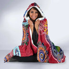 Custom NAIDOC Week 2024 St Kilda Saints Hooded Blanket Australia Aboriginal Dot Painting