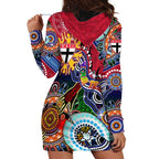 Custom NAIDOC Week 2024 St Kilda Saints Hoodie Dress Australia Aboriginal Dot Painting