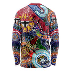 Custom NAIDOC Week 2024 St Kilda Saints Long Sleeve Shirt Australia Aboriginal Dot Painting