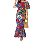Custom NAIDOC Week 2024 St Kilda Saints Mermaid Dress Australia Aboriginal Dot Painting