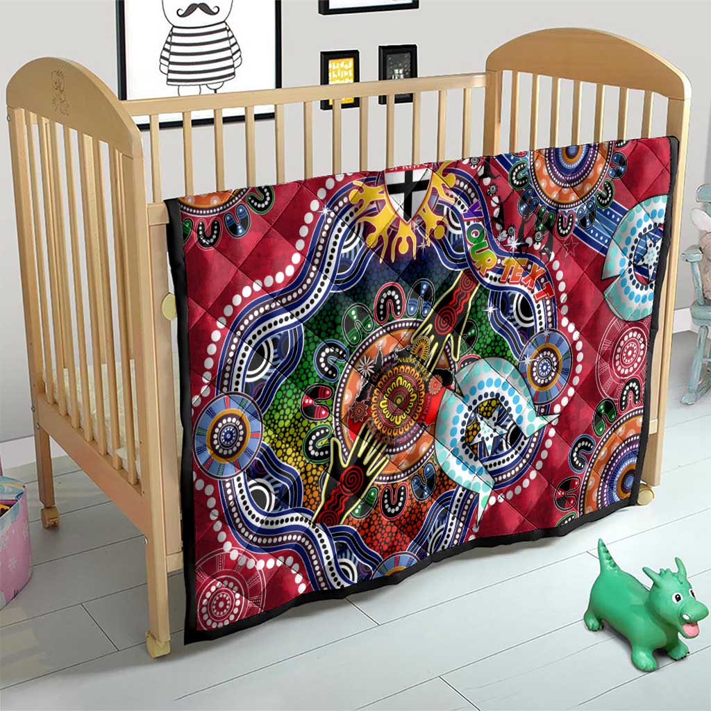 Custom NAIDOC Week 2024 St Kilda Saints Quilt Australia Aboriginal Dot Painting