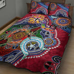 Custom NAIDOC Week 2024 St Kilda Saints Quilt Bed Set Australia Aboriginal Dot Painting