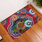 Custom NAIDOC Week 2024 St Kilda Saints Rubber Doormat Australia Aboriginal Dot Painting
