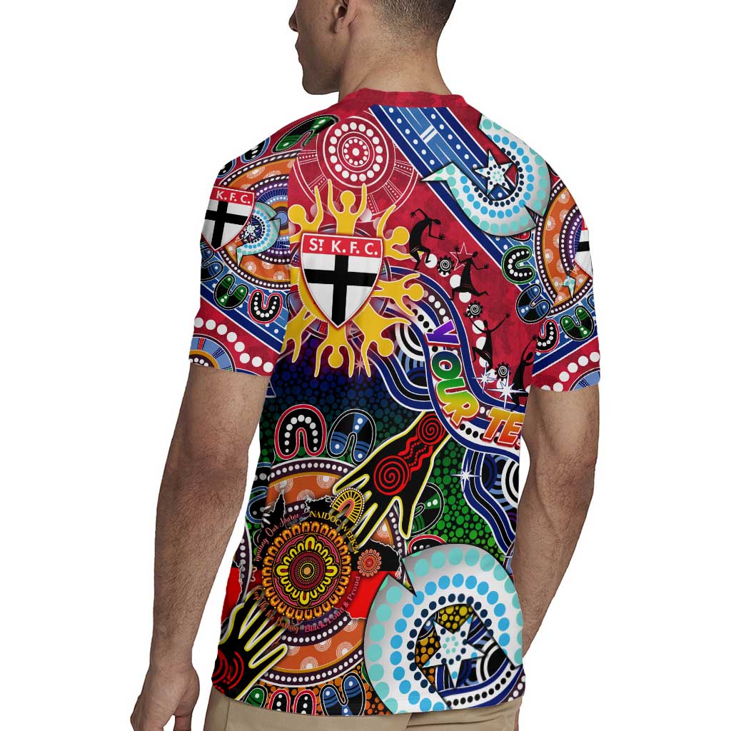 Custom NAIDOC Week 2024 St Kilda Saints Rugby Jersey Australia Aboriginal Dot Painting