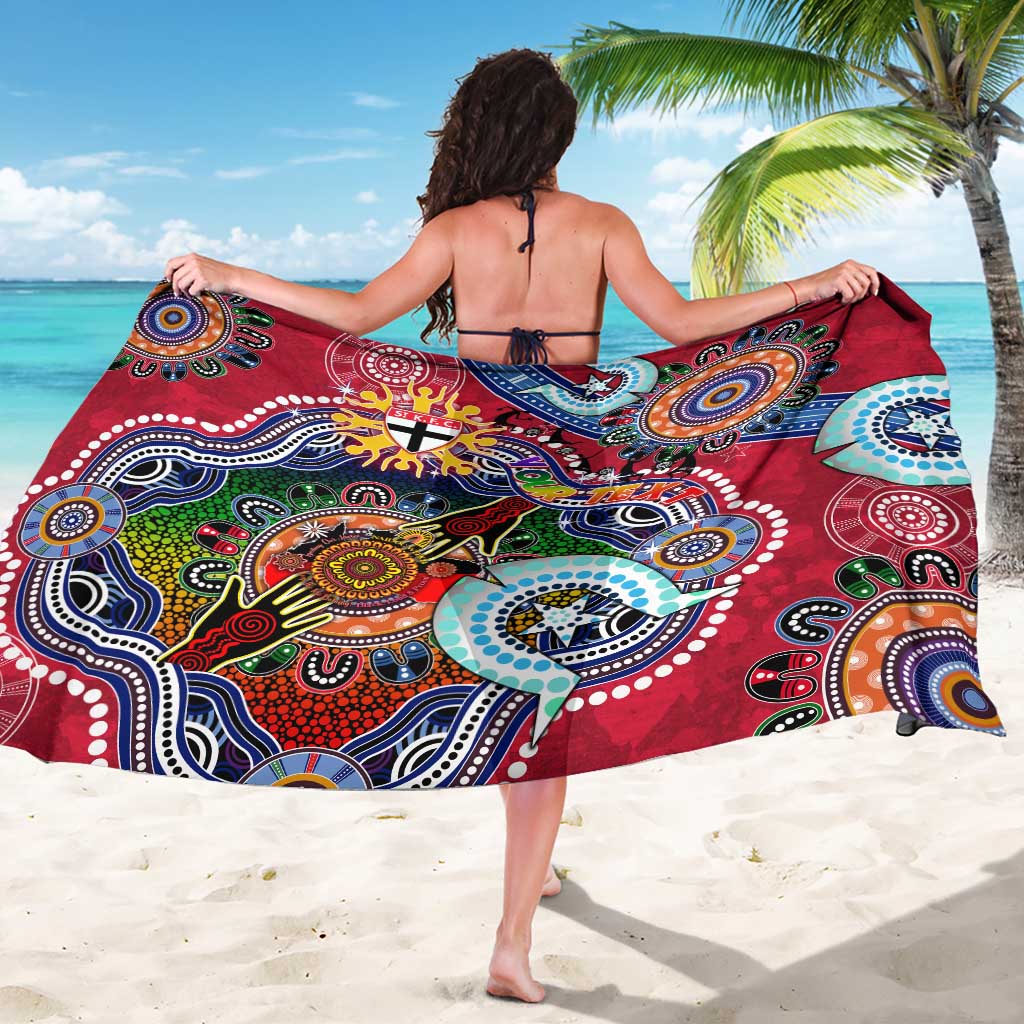 Custom NAIDOC Week 2024 St Kilda Saints Sarong Australia Aboriginal Dot Painting