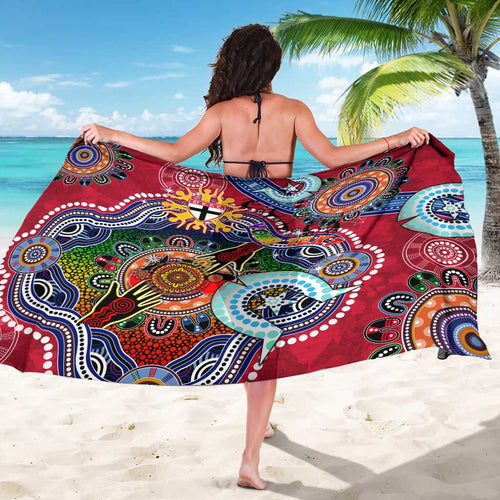Custom NAIDOC Week 2024 St Kilda Saints Sarong Australia Aboriginal Dot Painting