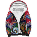 Custom NAIDOC Week 2024 St Kilda Saints Sherpa Hoodie Australia Aboriginal Dot Painting