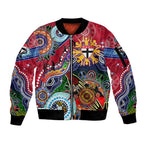 Custom NAIDOC Week 2024 St Kilda Saints Sleeve Zip Bomber Jacket Australia Aboriginal Dot Painting