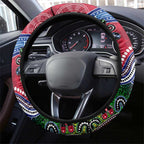 NAIDOC Week 2024 St Kilda Saints Steering Wheel Cover Australia Aboriginal Dot Painting