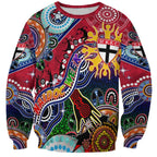 Custom NAIDOC Week 2024 St Kilda Saints Sweatshirt Australia Aboriginal Dot Painting