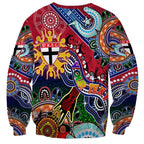 Custom NAIDOC Week 2024 St Kilda Saints Sweatshirt Australia Aboriginal Dot Painting