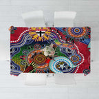 Custom NAIDOC Week 2024 St Kilda Saints Tablecloth Australia Aboriginal Dot Painting