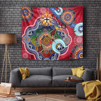 Custom NAIDOC Week 2024 St Kilda Saints Tapestry Australia Aboriginal Dot Painting
