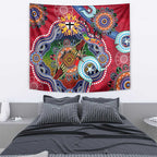 Custom NAIDOC Week 2024 St Kilda Saints Tapestry Australia Aboriginal Dot Painting
