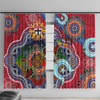 Custom NAIDOC Week 2024 St Kilda Saints Window Curtain Australia Aboriginal Dot Painting