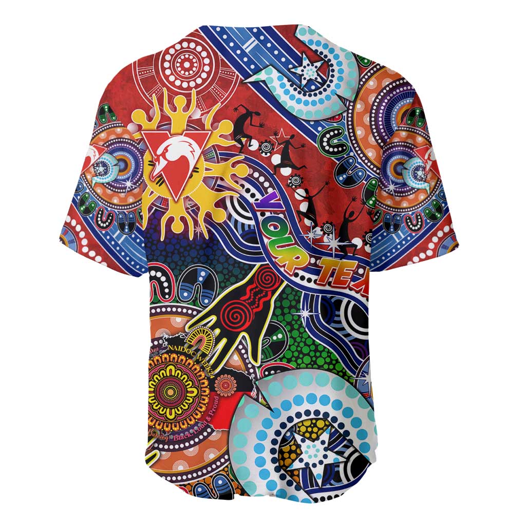Custom NAIDOC Week 2024 Sydney Swans Baseball Jersey Australia Aboriginal Dot Painting