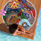 Custom NAIDOC Week 2024 Sydney Swans Beach Blanket Australia Aboriginal Dot Painting