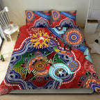 Custom NAIDOC Week 2024 Sydney Swans Bedding Set Australia Aboriginal Dot Painting