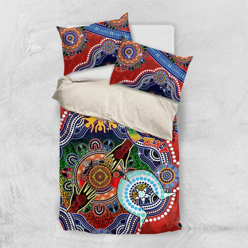 Custom NAIDOC Week 2024 Sydney Swans Bedding Set Australia Aboriginal Dot Painting