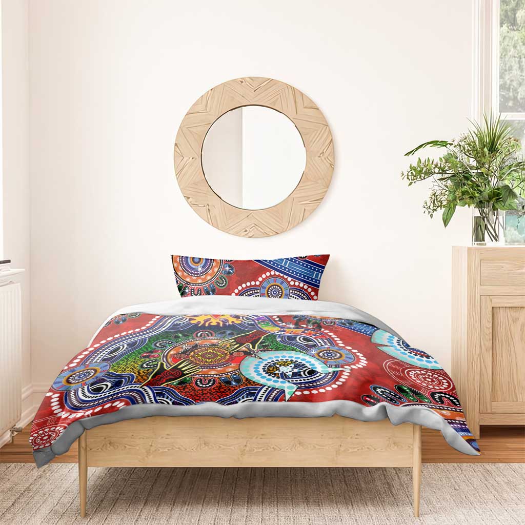 Custom NAIDOC Week 2024 Sydney Swans Bedding Set Australia Aboriginal Dot Painting