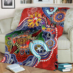 Custom NAIDOC Week 2024 Sydney Swans Blanket Australia Aboriginal Dot Painting