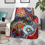 Custom NAIDOC Week 2024 Sydney Swans Blanket Australia Aboriginal Dot Painting