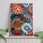 Custom NAIDOC Week 2024 Sydney Swans Canvas Wall Art Australia Aboriginal Dot Painting