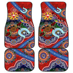 Custom NAIDOC Week 2024 Sydney Swans Car Mats Australia Aboriginal Dot Painting