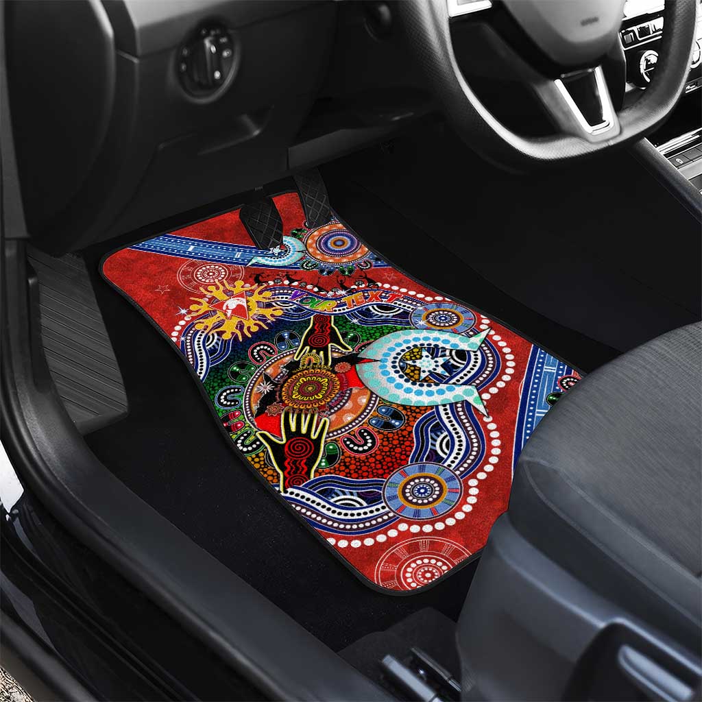 Custom NAIDOC Week 2024 Sydney Swans Car Mats Australia Aboriginal Dot Painting