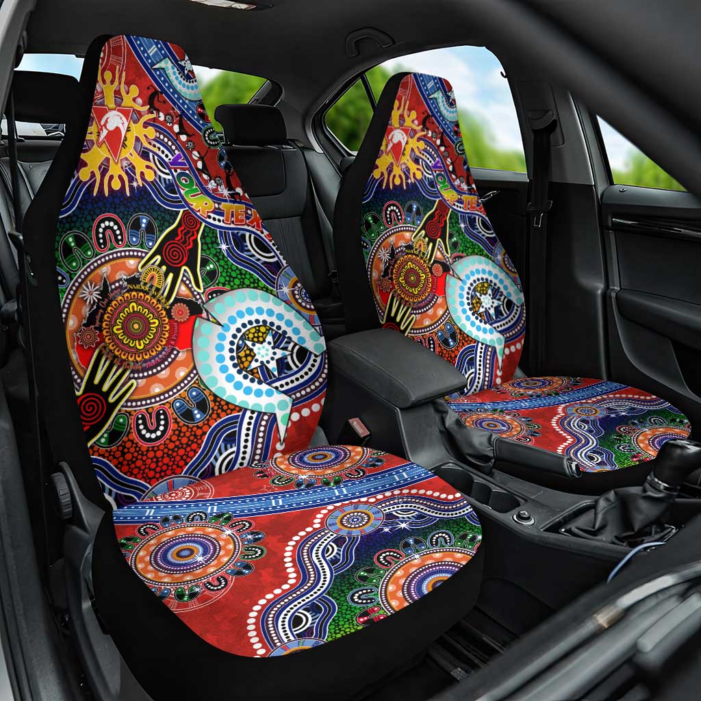 Custom NAIDOC Week 2024 Sydney Swans Car Seat Cover Australia Aboriginal Dot Painting