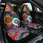 Custom NAIDOC Week 2024 Sydney Swans Car Seat Cover Australia Aboriginal Dot Painting