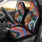Custom NAIDOC Week 2024 Sydney Swans Car Seat Cover Australia Aboriginal Dot Painting